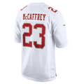 Kooe SF.49ers #23 Christian McCaffrey Player Tundra White Fashion Game Stitched Jersey