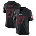 Kooe SF.49ers #27 Ji'Ayir Brown Player Black Impact Limited Home Game Stitched Jerseys