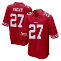 Kooe SF.49ers #27 Ji'Ayir Brown Player Red Home Game Stitched Jerseys