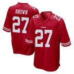 Kooe SF.49ers #27 Ji'Ayir Brown Player Red Home Game Stitched Jerseys