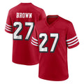 Kooe SF.49ers #27 Ji'Ayir Brown Player Red Limited Alternate Home Game Stitched Jerseys