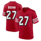 Kooe SF.49ers #27 Ji'Ayir Brown Player Red Limited Alternate Home Game Stitched Jerseys
