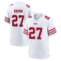 Kooe SF.49ers #27 Ji'Ayir Brown Player White Game Home Stitched Jerseys