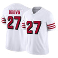 Kooe SF.49ers #27 Ji'Ayir Brown Player White Limited Alternate Vapor F.U.S.E. Home Game Stitched Jerseys