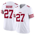 Kooe SF.49ers #27 Ji'Ayir Brown Player White Limited Vapor F.U.S.E. Home Game Stitched Jerseys