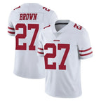 Kooe SF.49ers #27 Ji'Ayir Brown Player White Limited Vapor Untouchable Home Game Stitched Jerseys