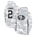 Kooe SF.49ers #2 Deommodore Lenoir Player Arctic Camo Limited Salute to Service Pullover Hoodies Game Stitched Jerseys
