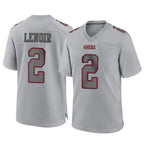 Kooe SF.49ers #2 Deommodore Lenoir Player Gray Atmosphere Fashion Home Game Stitched Jerseys