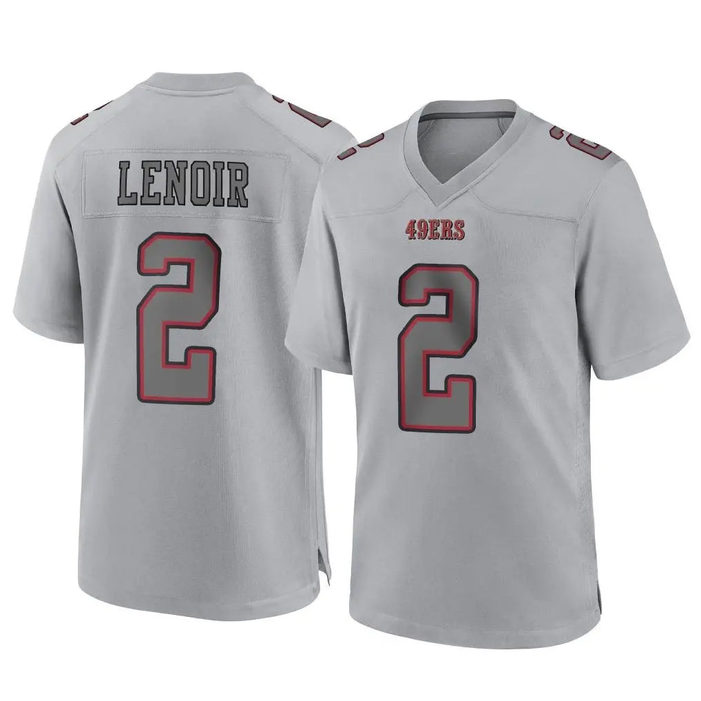 Kooe SF.49ers #2 Deommodore Lenoir Player Gray Atmosphere Fashion Home Game Stitched Jerseys