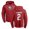 Kooe SF.49ers #2 Deommodore Lenoir Player Red LOGO Pullover Hoodies Home Game Stitched Jerseys
