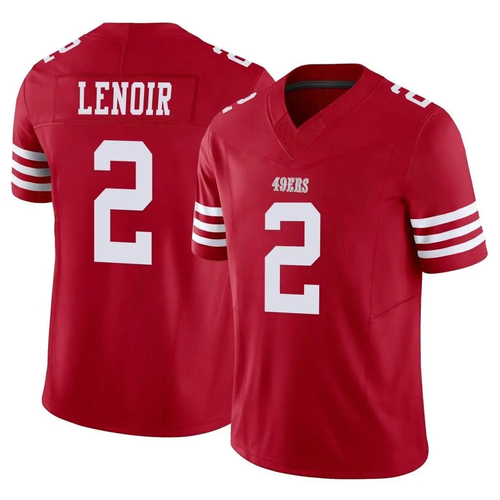 Kooe SF.49ers #2 Deommodore Lenoir Player Red Limited Vapor F.U.S.E. Home Game Stitched Jerseys