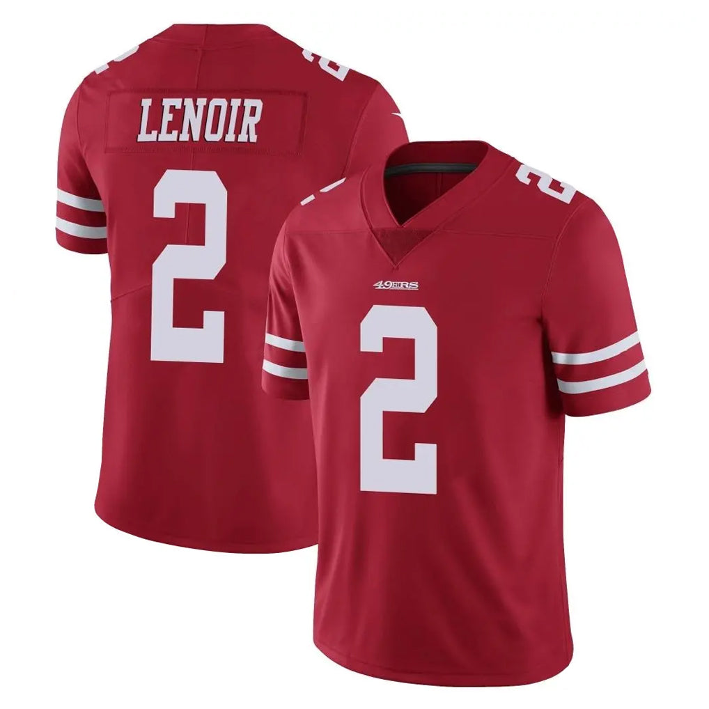 Kooe SF.49ers #2 Deommodore Lenoir Player Red Limited Vapor Untouchable Home Game Stitched Jerseys