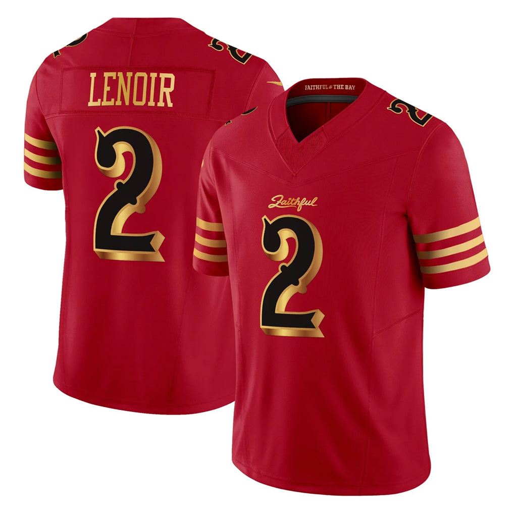 Kooe SF.49ers #2 Deommodore Lenoir Player Red Rivalries Vapor Limited Home Game Stitched Jerseys