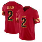 Kooe SF.49ers #2 Deommodore Lenoir Player Red Rivalries Vapor Limited Home Game Stitched Jerseys