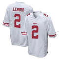 Kooe SF.49ers #2 Deommodore Lenoir Player White Home Game Stitched Jerseys