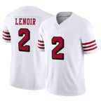 Kooe SF.49ers #2 Deommodore Lenoir Player White Limited Alternate Vapor F.U.S.E. Home Game Stitched Jerseys