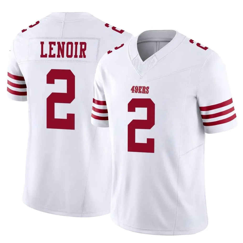 Kooe SF.49ers #2 Deommodore Lenoir Player White Limited Vapor F.U.S.E. Home Game Stitched Jerseys