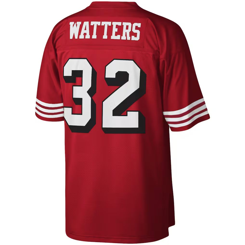 Kooe SF.49ers #32 Ricky Watters Mitchell & Ness Scarlet Legacy Replica Jersey