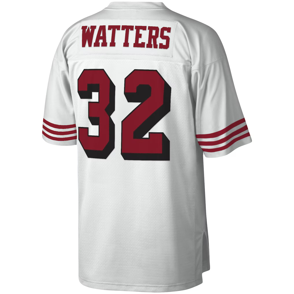 Kooe SF.49ers #32 Ricky Watters Mitchell & Ness White Legacy Replica Jersey