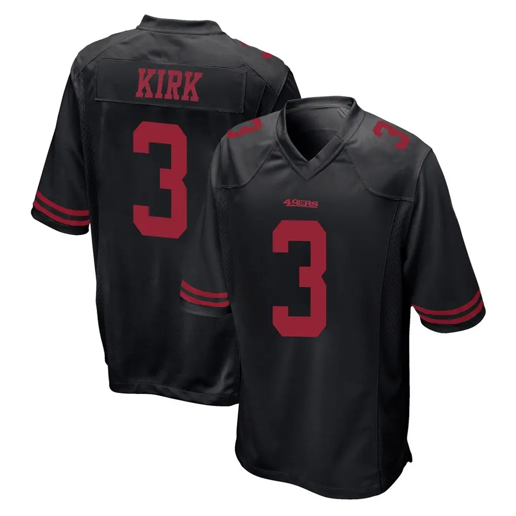 Kooe SF.49ers #3 Christian Kirk Player Black Alternate Home Game Stitched Jerseys
