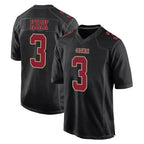 Kooe SF.49ers #3 Christian Kirk Player Black Fashion Home Game Stitched Jerseys