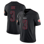 Kooe SF.49ers #3 Christian Kirk Player Black Impact Limited Home Game Stitched Jerseys