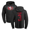 Kooe SF.49ers #3 Christian Kirk Player Black LOGO Pullover Hoodies Home Game Stitched Jerseys