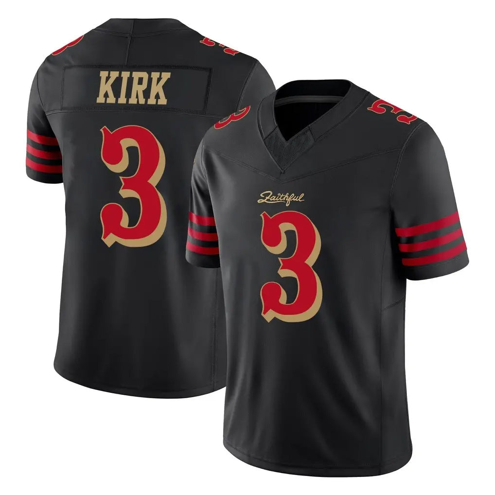 Kooe SF.49ers #3 Christian Kirk Player Black Limited Rivalries Collection Home Game Stitched Jerseys