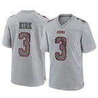 Kooe SF.49ers #3 Christian Kirk Player Gray Atmosphere Fashion Home Game Stitched Jerseys