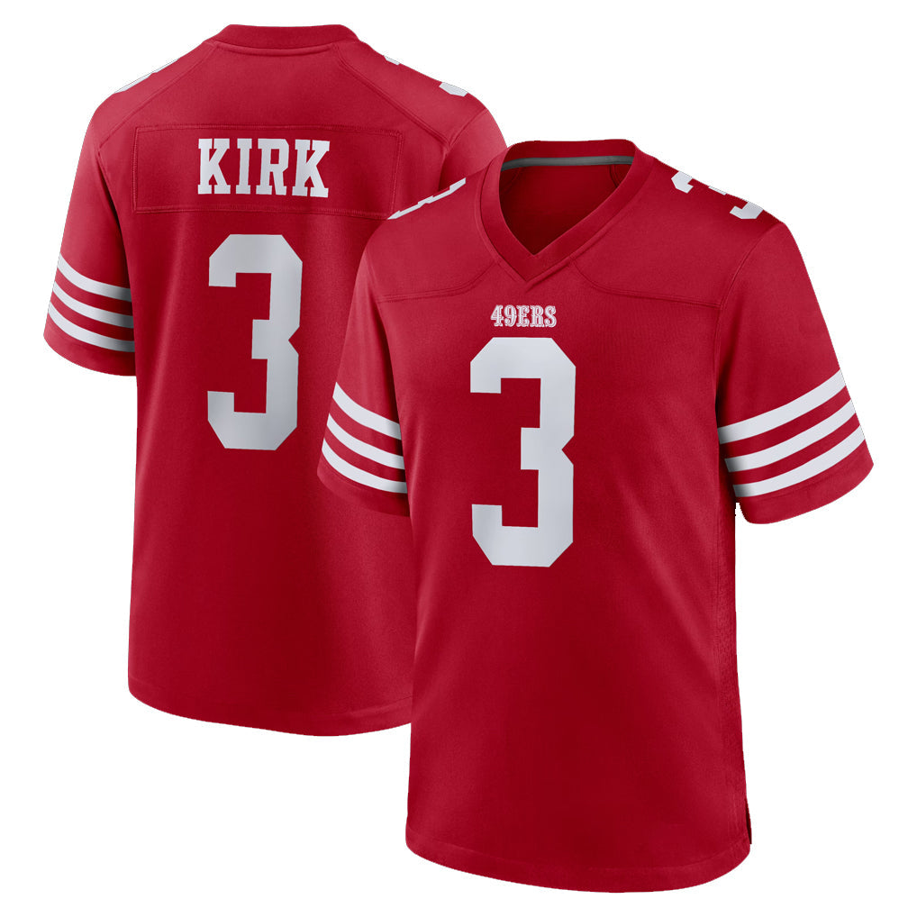 Kooe SF.49ers #3 Christian Kirk Player Red Game Home Stitched Jerseys