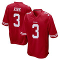 Kooe SF.49ers #3 Christian Kirk Player Red Home Game Stitched Jerseys