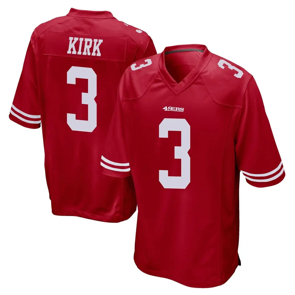 Kooe SF.49ers #3 Christian Kirk Player Red Home Game Stitched Jerseys