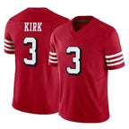 Kooe SF.49ers #3 Christian Kirk Player Red Limited Alternate Vapor F.U.S.E. Home Game Stitched Jerseys