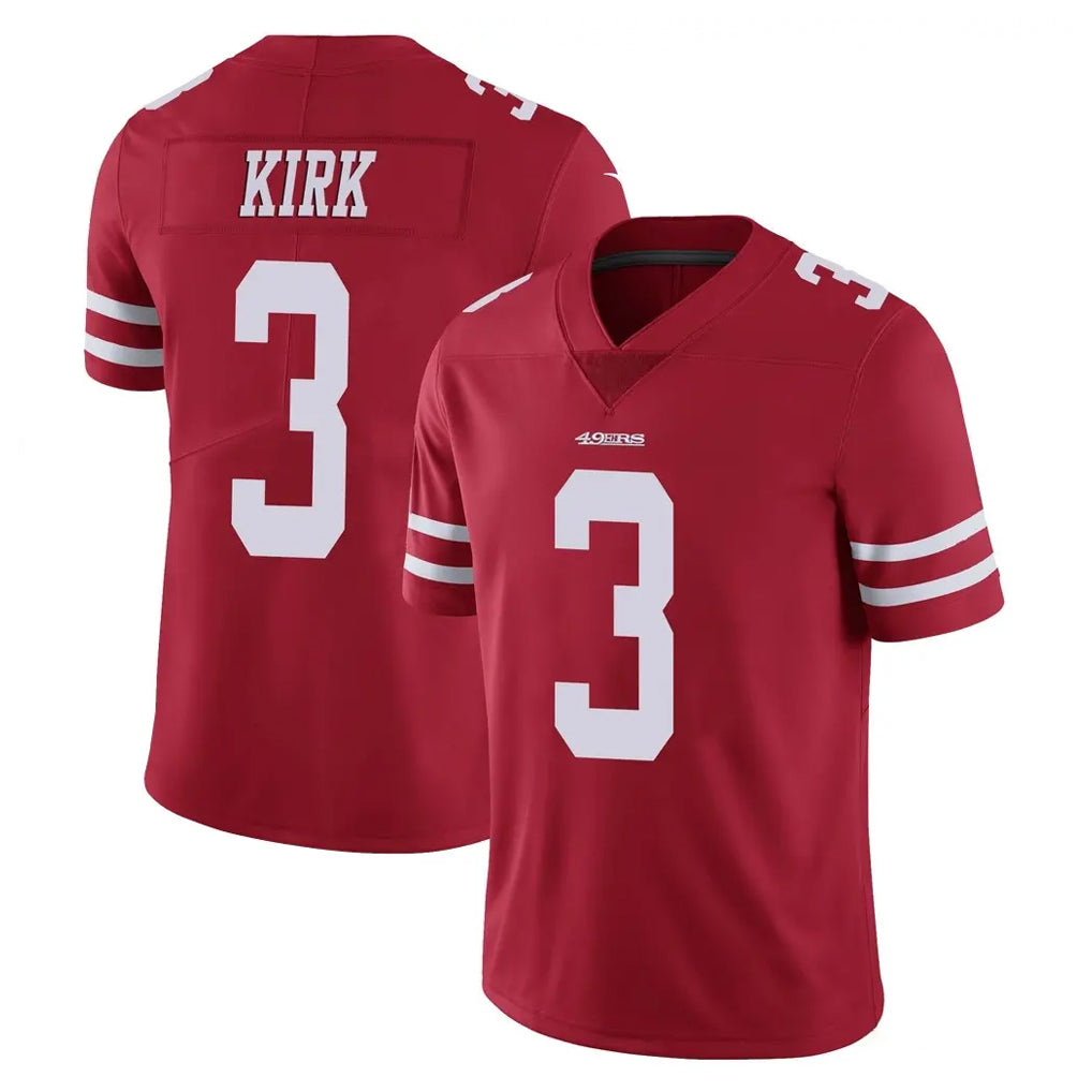 Kooe SF.49ers #3 Christian Kirk Player Red Limited Vapor Untouchable Home Game Stitched Jerseys