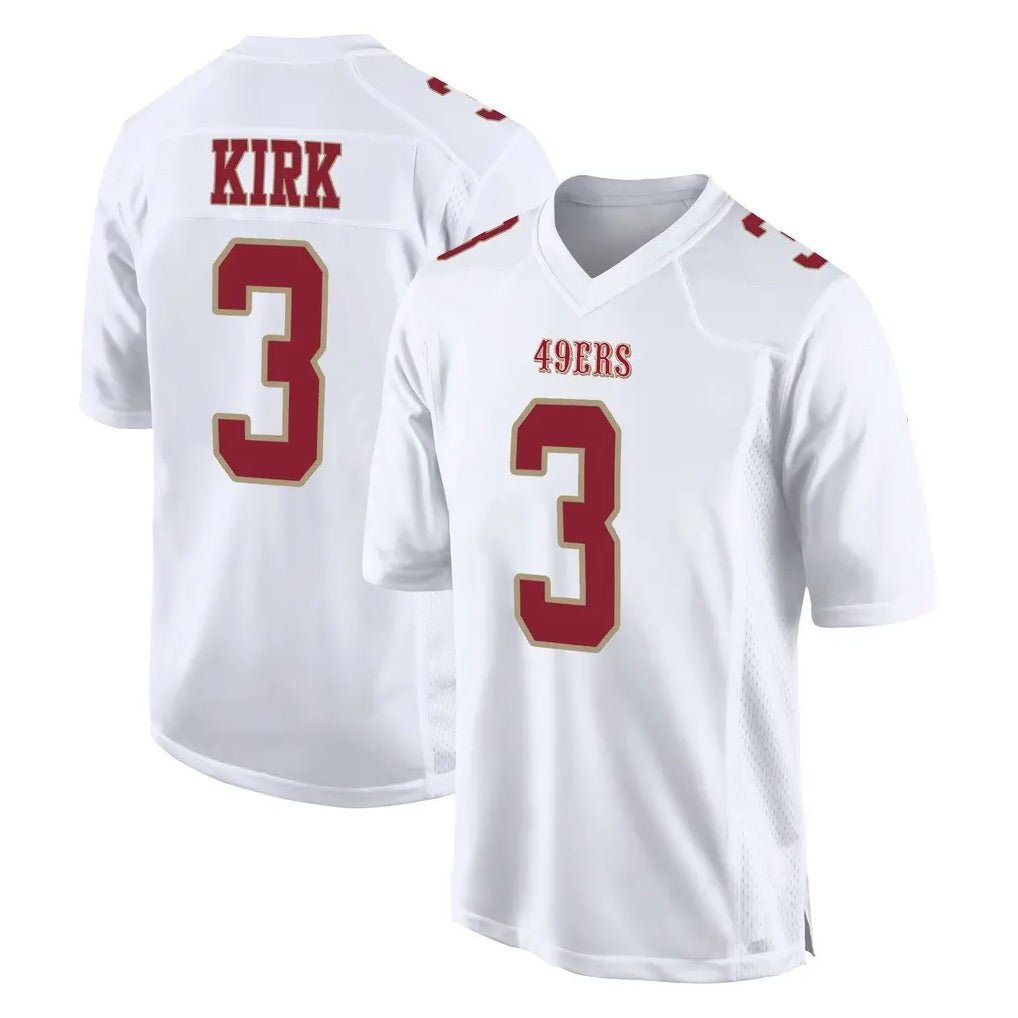 Kooe SF.49ers #3 Christian Kirk Player White Fashion Home Game Stitched Jerseys