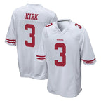 Kooe SF.49ers #3 Christian Kirk Player White Home Game Stitched Jerseys