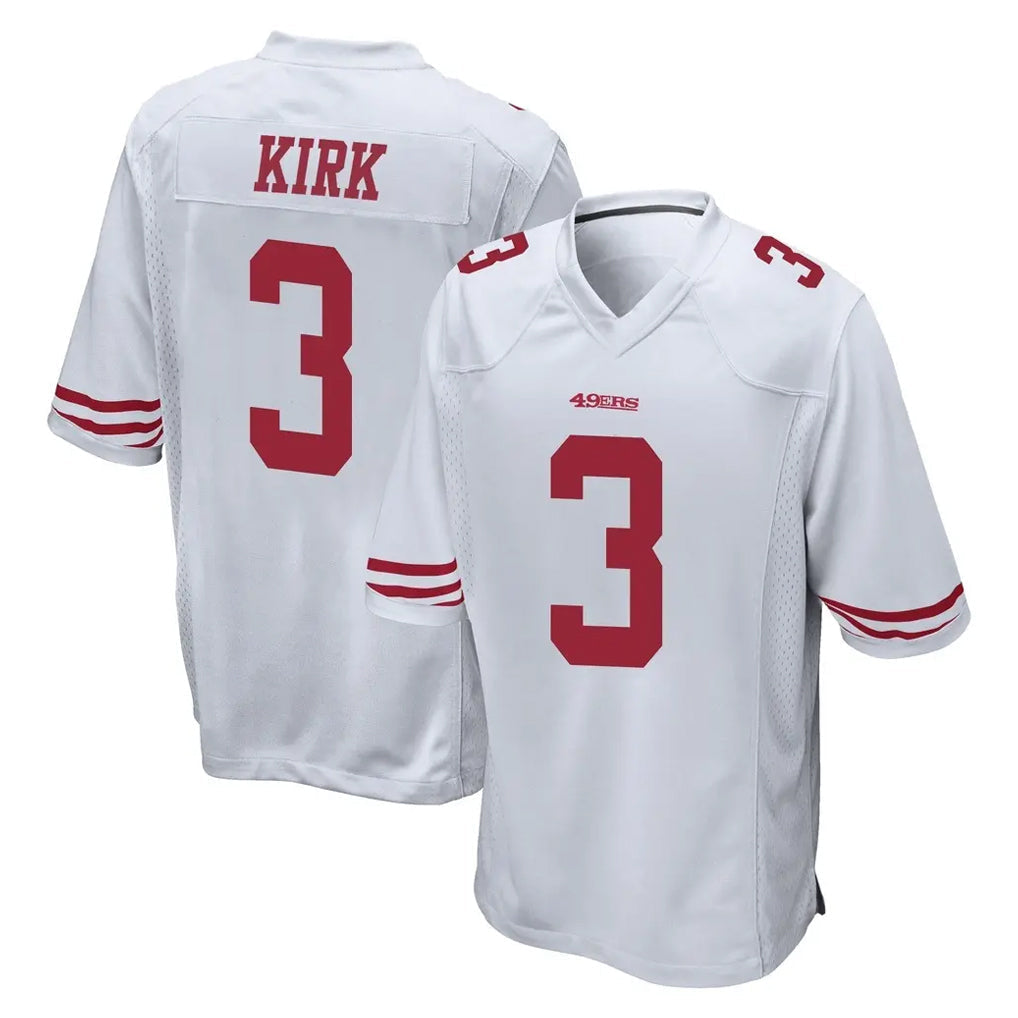 Kooe SF.49ers #3 Christian Kirk Player White Home Game Stitched Jerseys