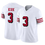 Kooe SF.49ers #3 Christian Kirk Player White Limited Alternate Vapor F.U.S.E. Home Game Stitched Jerseys