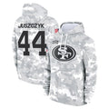 Kooe SF.49ers #44 Kyle Juszczyk Player Arctic Camo Limited Salute to Service Pullover Hoodies Game Stitched Jerseys