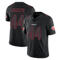 Kooe SF.49ers #44 Kyle Juszczyk Player Black Impact Limited Home Game Stitched Jerseys