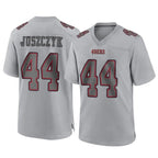 Kooe SF.49ers #44 Kyle Juszczyk Player Gray Atmosphere Fashion Home Game Stitched Jerseys
