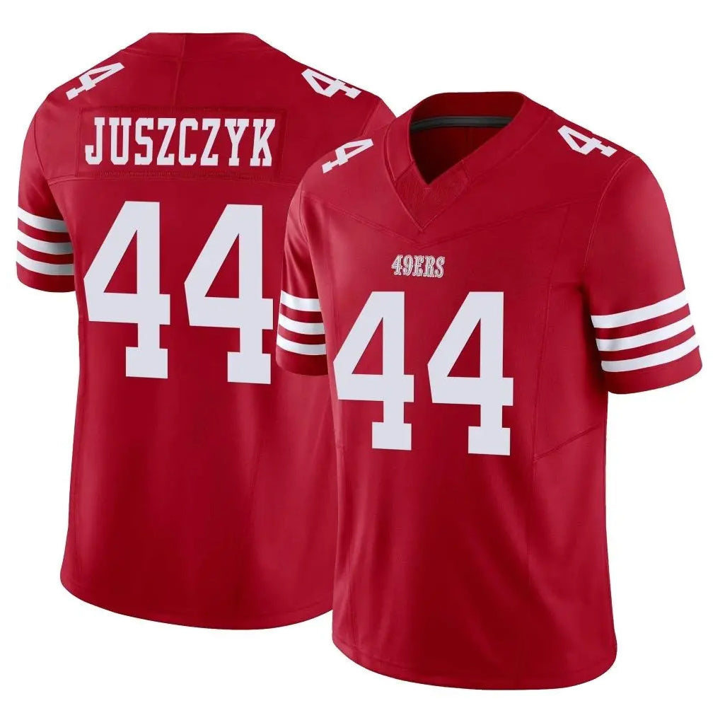 Kooe SF.49ers #44 Kyle Juszczyk Player Red Limited Vapor F.U.S.E. Home Game Stitched Jerseys