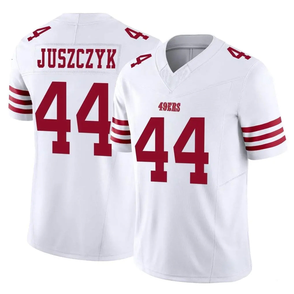 Kooe SF.49ers #44 Kyle Juszczyk Player White Limited Vapor F.U.S.E. Home Game Stitched Jerseys