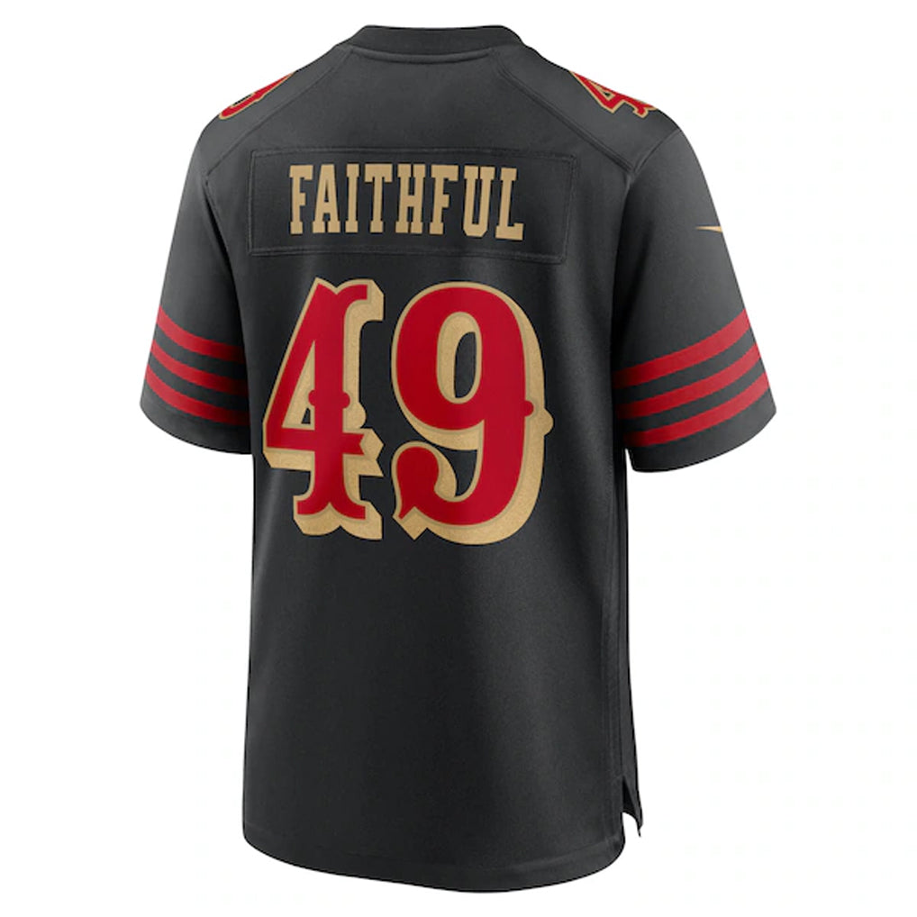 Kooe SF.49ers #49 The Faithful Player Black Rivalries Collection Game Stitched Jerseys