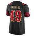 Kooe SF.49ers #49 The Faithful Player Black Rivalries Collection Limited Stitched Jerseys