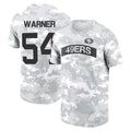 Kooe SF.49ers #54 Fred Warner Player Salute to Service Hoodies & T-Shirts Stitched Jerseys