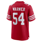 Kooe SF.49ers #54 Fred Warner Scarlet Player Game Stitched Jerseys