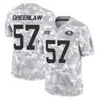 Kooe SF.49ers #57 Dre Greenlaw Player Arctic Camo Limited Salute To Service Home Game Stitched Jerseys