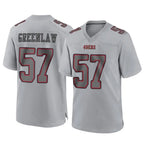 Kooe SF.49ers #57 Dre Greenlaw Player Gray Atmosphere Fashion Home Game Stitched Jerseys
