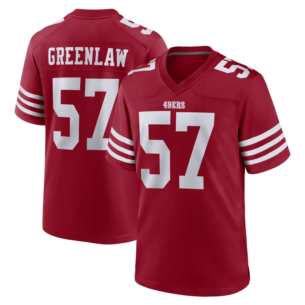 Kooe SF.49ers #57 Dre Greenlaw Player Red Game Home Stitched Jerseys